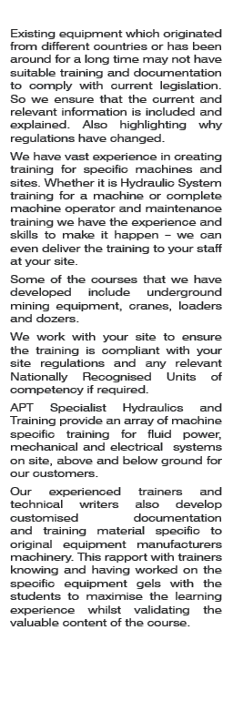  Existing equipment which originated from different countries or has been around for a long time may not have suitabl...